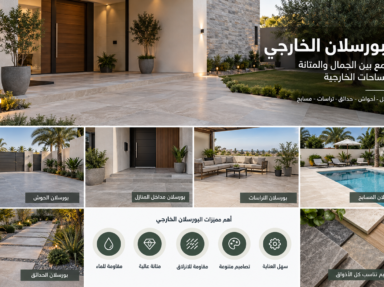 البورسلان الخارجي: دليلك لاختيار أفضل بورسلان للمساحات الخارجية